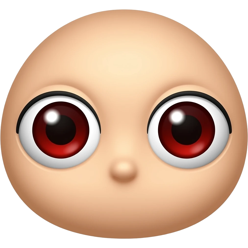 Please create two bloodshot eyes emoji