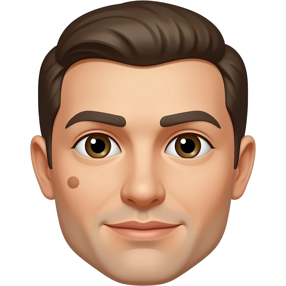 a mole in a face emoji