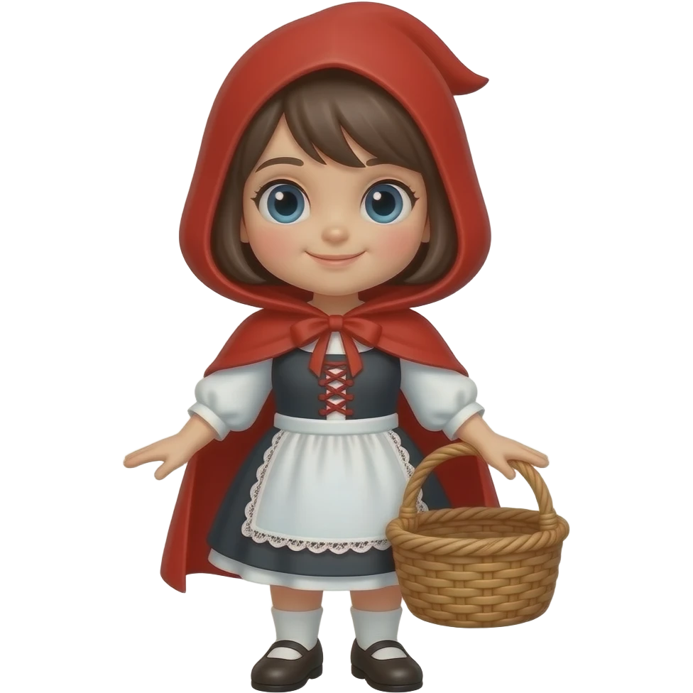caperucita roja pero sin la cesta y el cuerpo entero pero sin cesta emoji