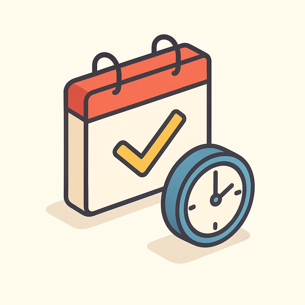 Schedule clear emoji