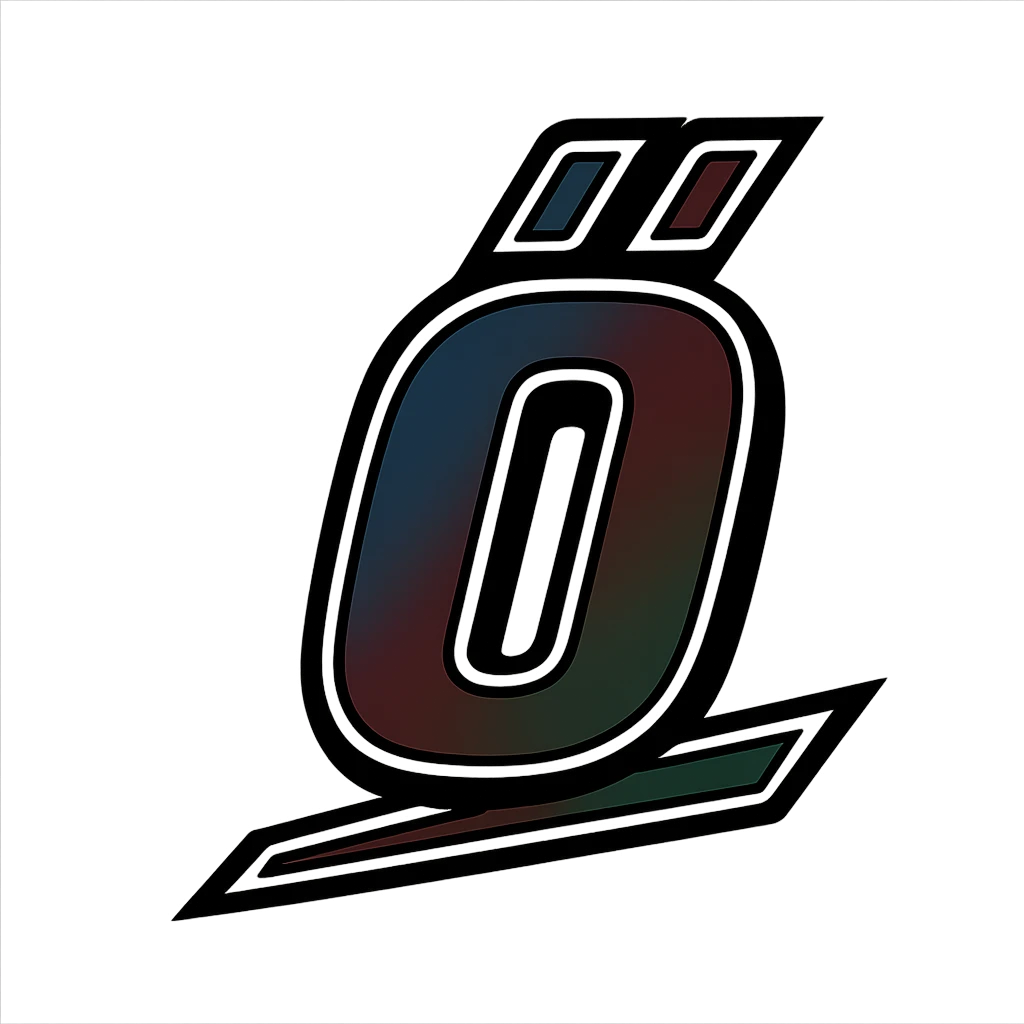 Dezső name in masculine, modern gradient font supporting Hungarian long ő letter, with dark contour and prominent, clearly visible white border as in the sample image, dynamic slanted underline, masculine color shades (blue, gray, burgundy, green, brown), 1000x1000 px, PNG, transparent background, in the style of the uploaded Dezső sample, featuring only the letter ő emoji