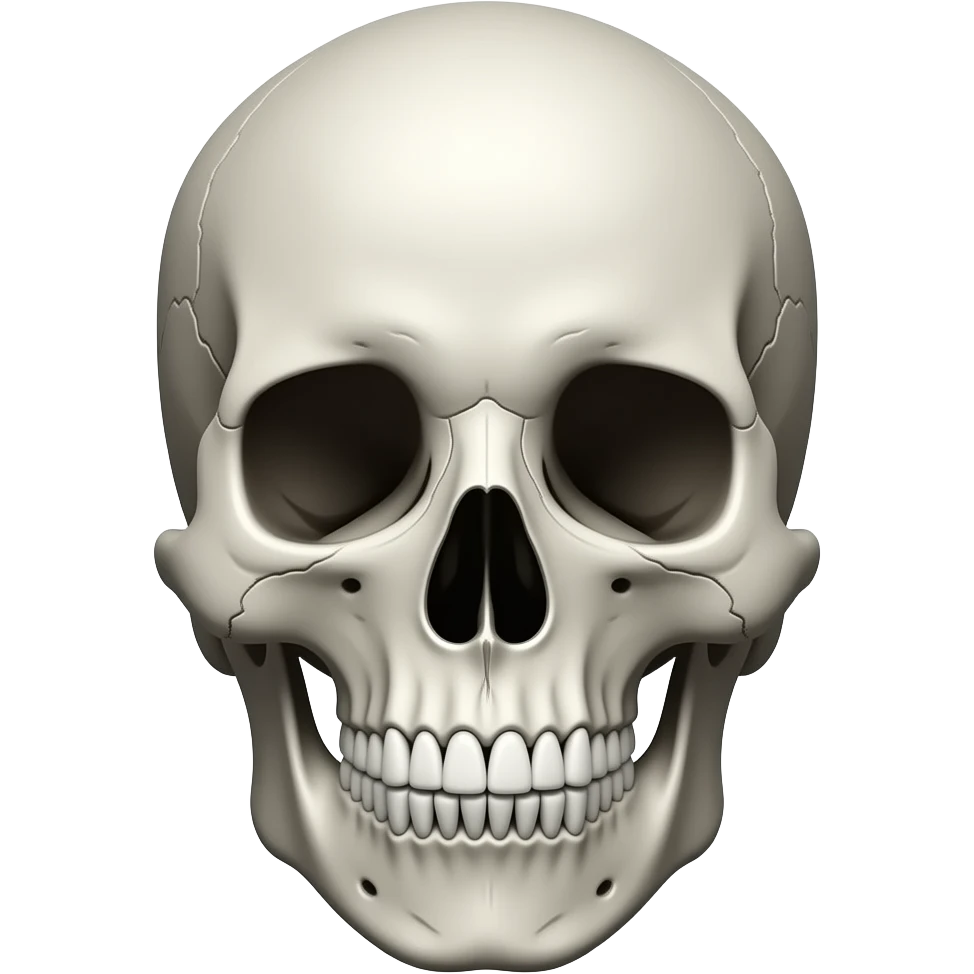 skull doing the 67 emoji