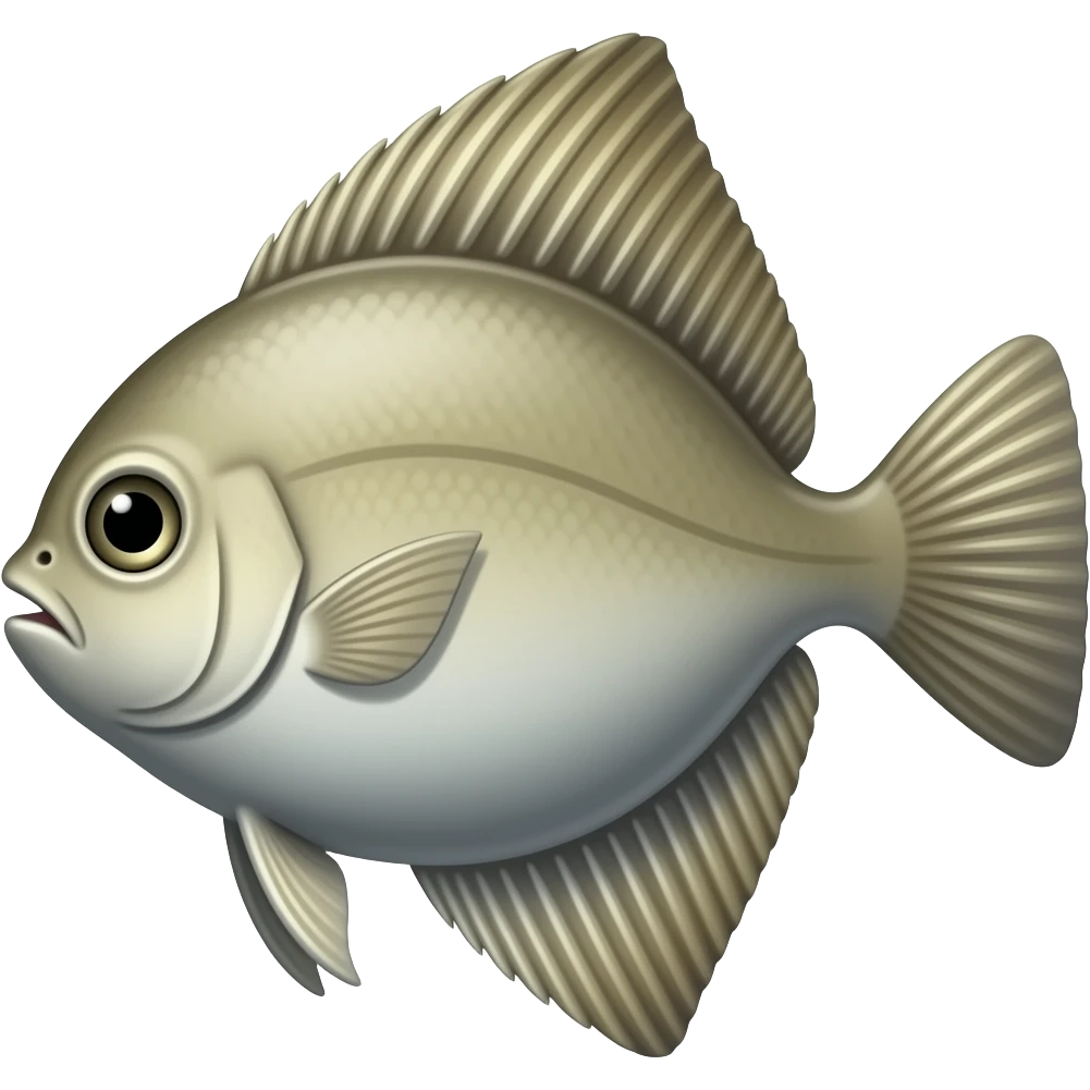 A flounder fish emoji