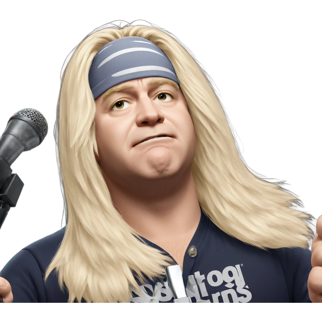 blonde boy with microphone parody emoji