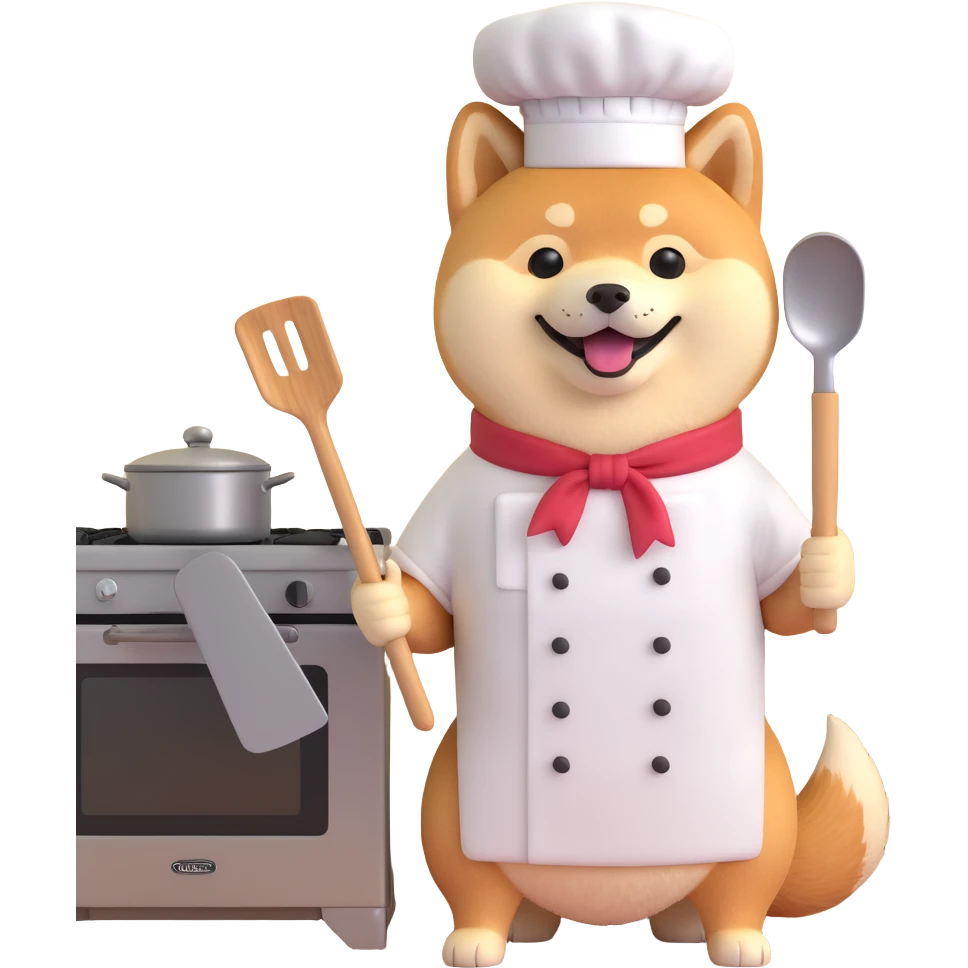 shiba inu cooking emoji