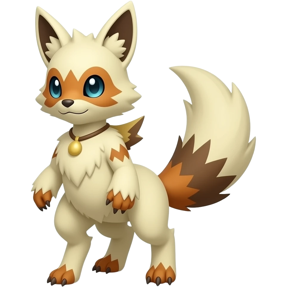 Zeraora-Manectric-Luxray-Bobcat-Fakémon-fusion-animal-creature, full body emoji