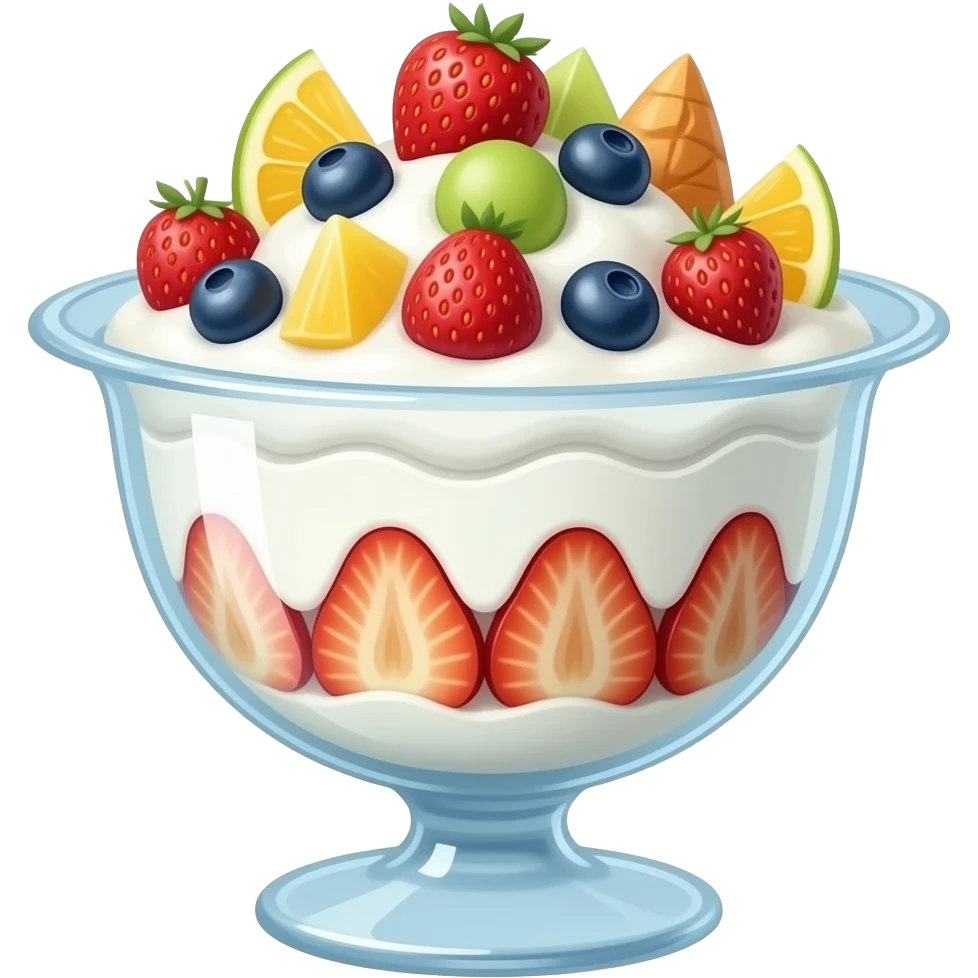 Joghurt patfaiy with fruit emoji