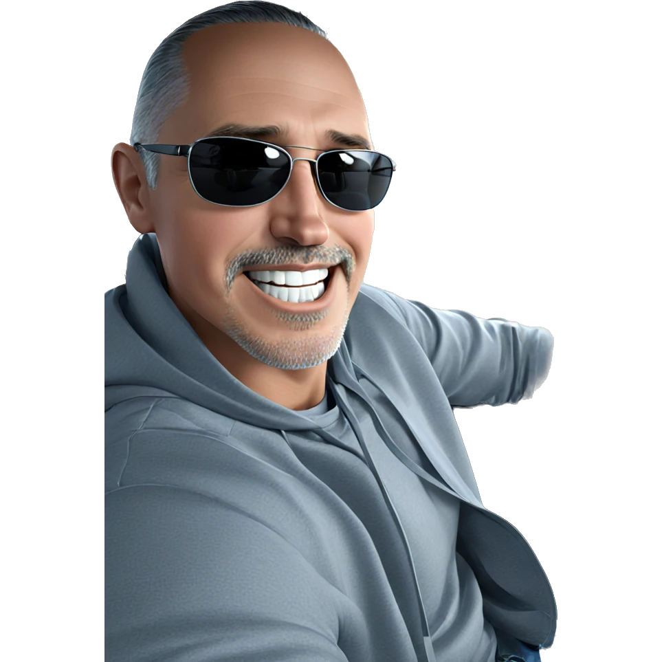 cool guy in car interior emoji