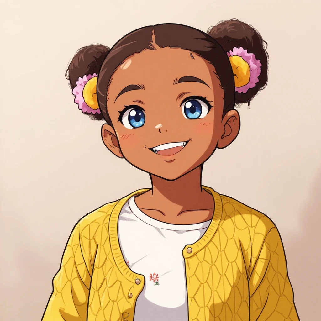 turn her into anime style emoji