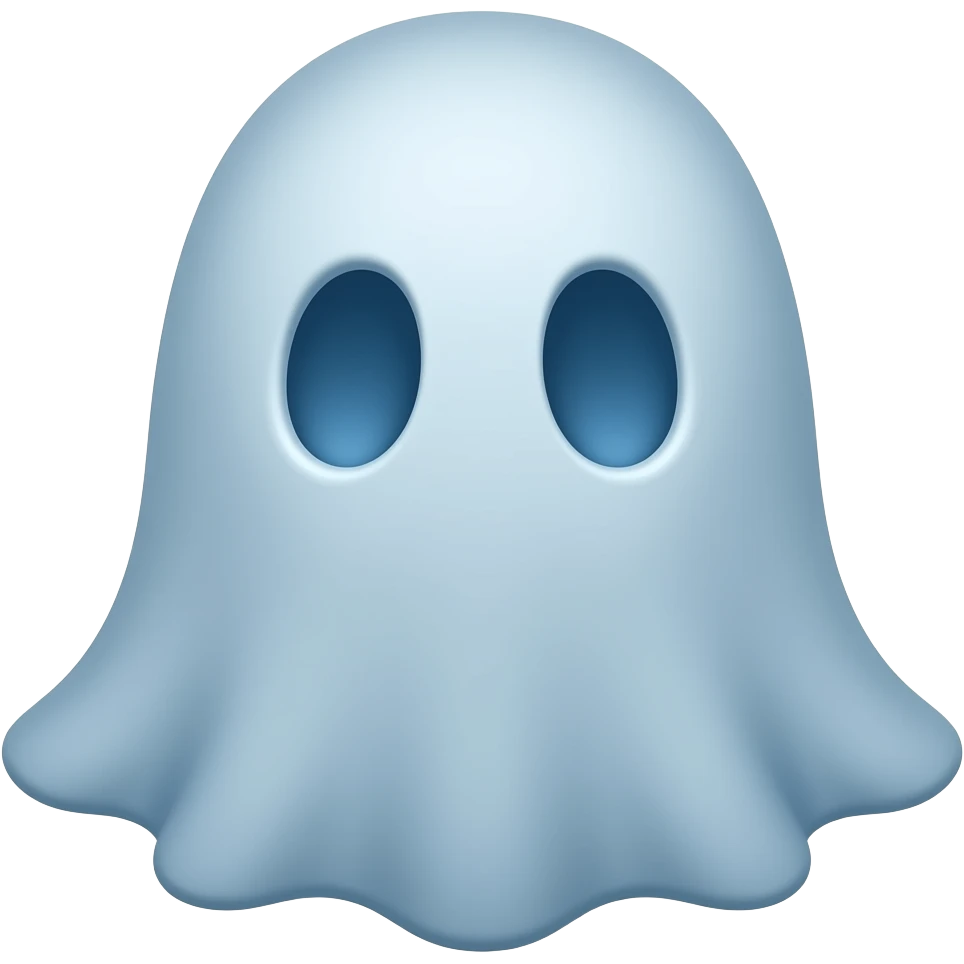 Blue ghost emoji