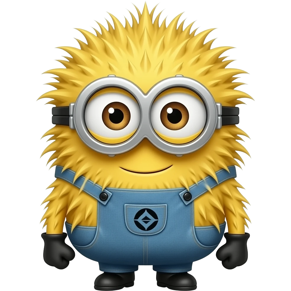 minion emoji with hair emoji