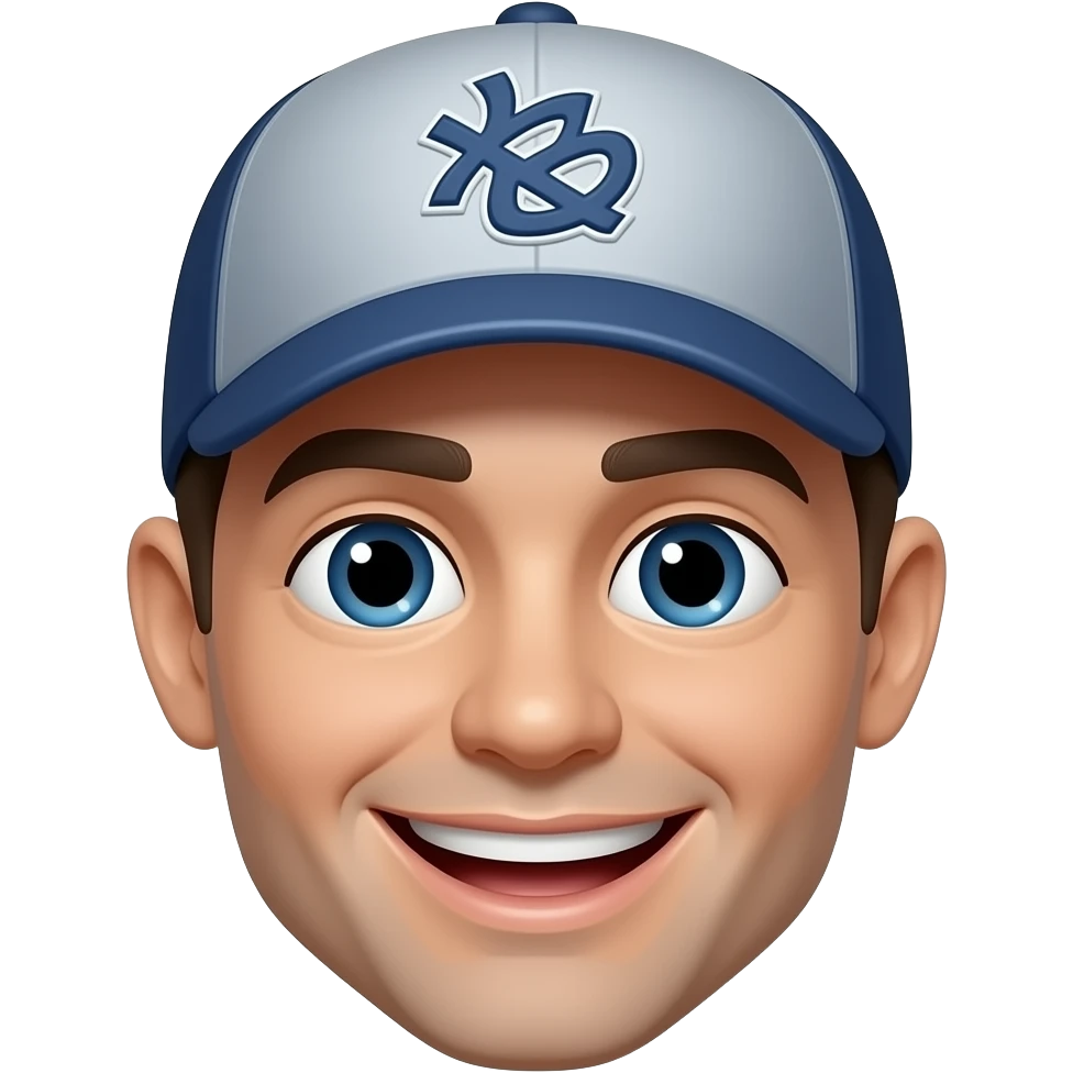 Carinha sorridente emojis.com um 🙂boné SR emoji