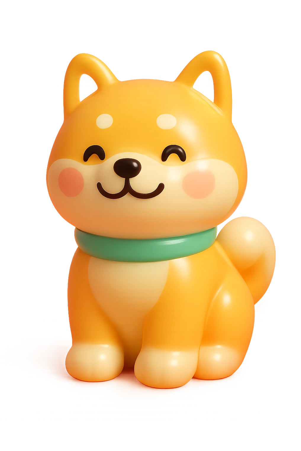 shiba inu, happy emoji