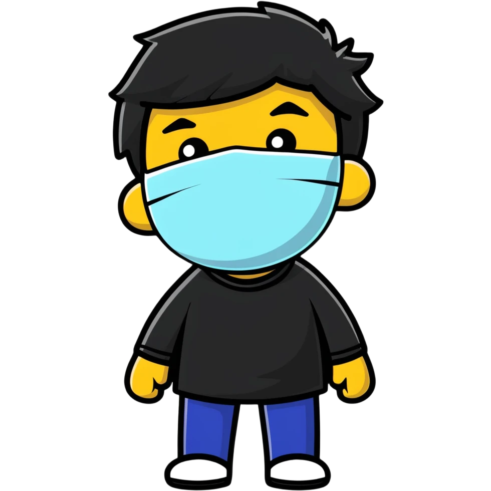Alex the Terrible with mask emoji