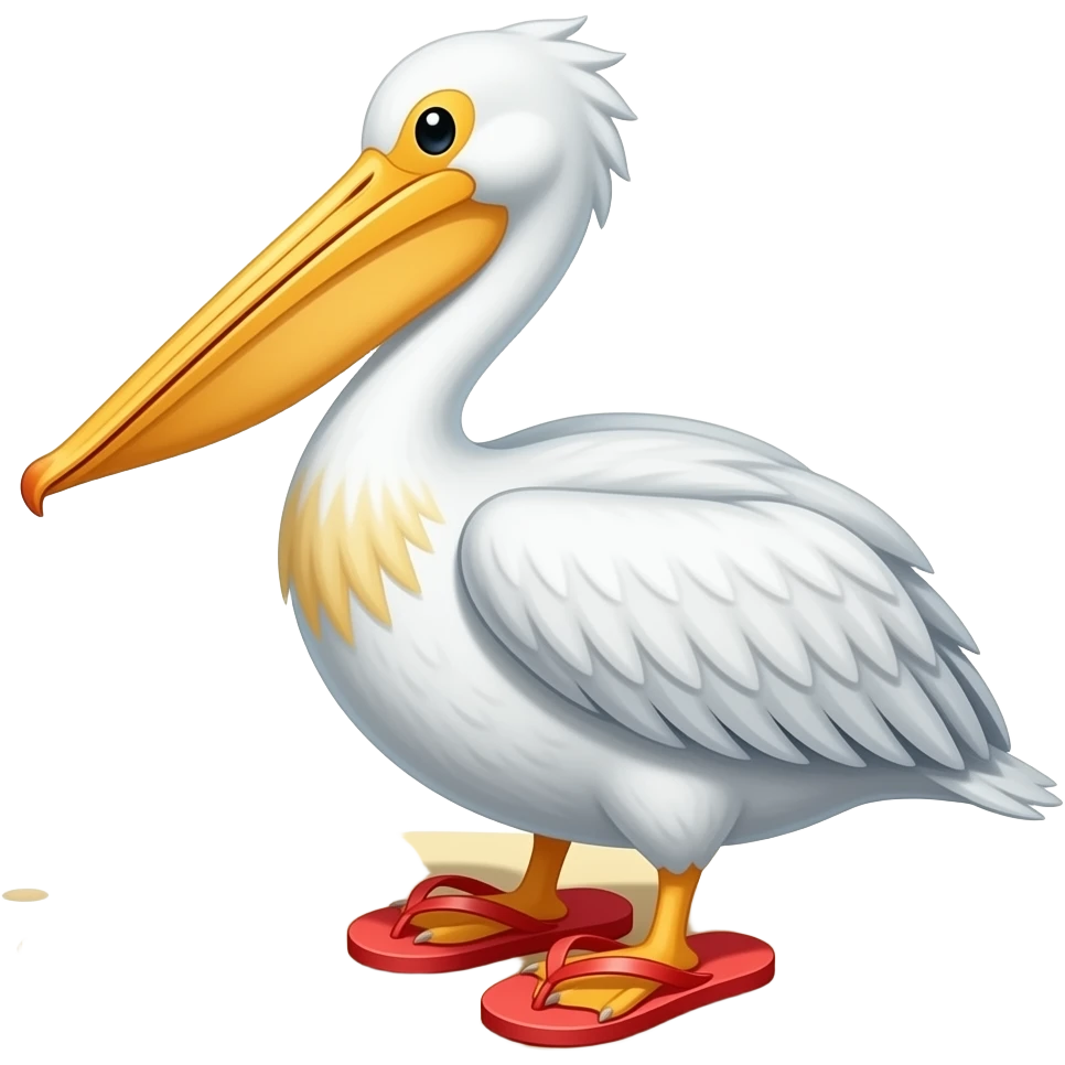 pelican in flip flops emoji