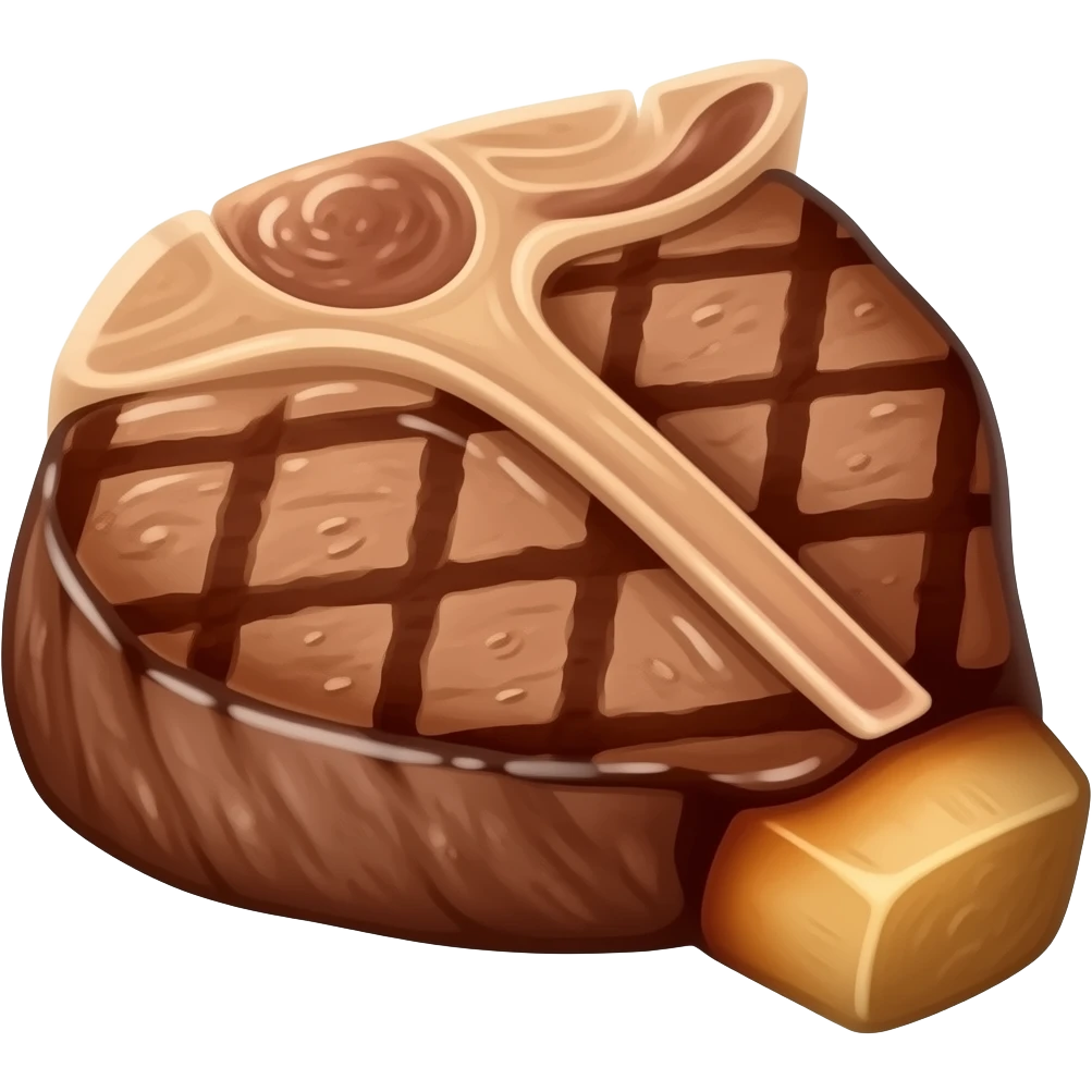 grill steak that look real emoji