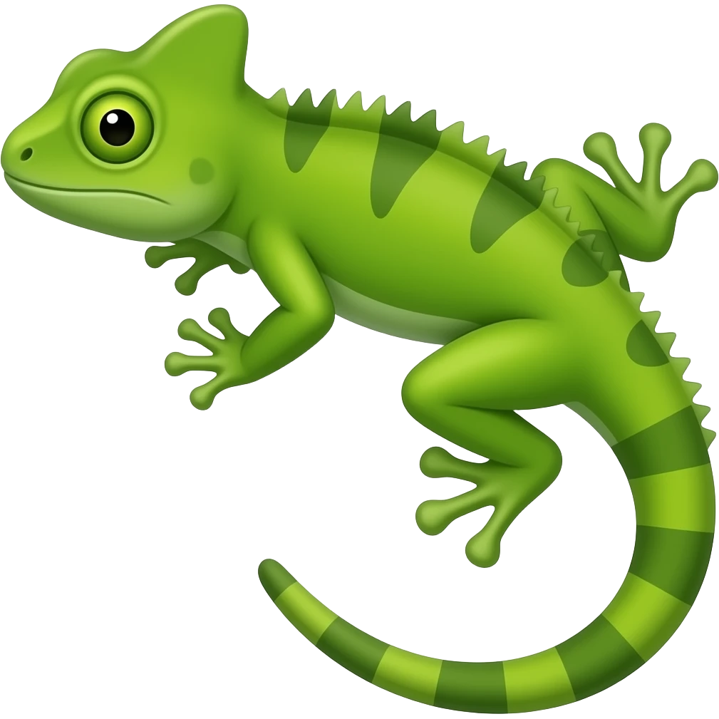 green lizard emoji