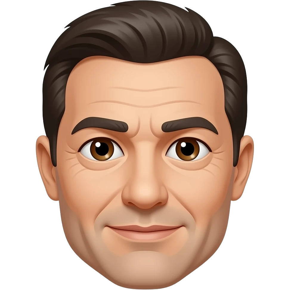 55 year old man only the head brown eyes only the head emoji
