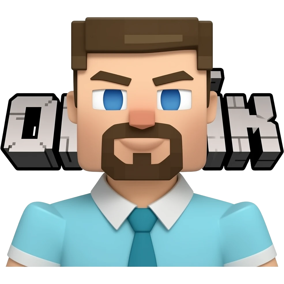 The name Omran is written in Minecraft letters emoji