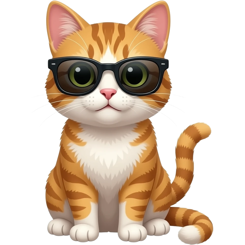 Cat wearing sunglasses emoji