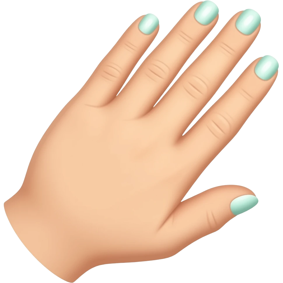 mano uñas emoji