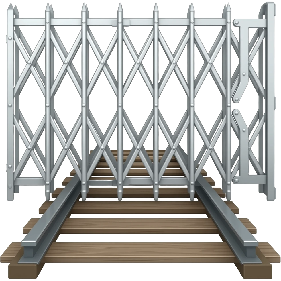 sliding gate on open track emoji