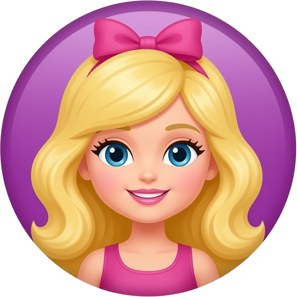 yellow and purple a round cute wall decor  inspired by Barbie colour palette emoji