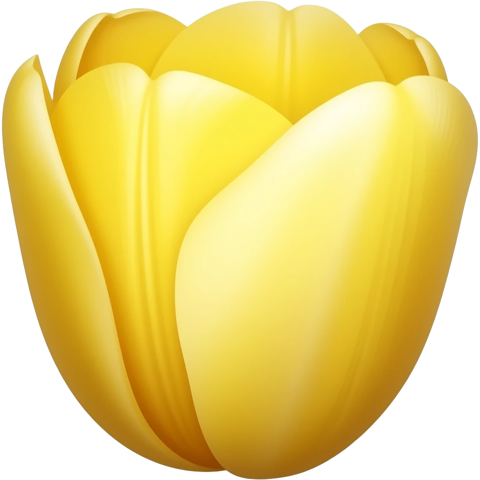 Yellow tulip emoji