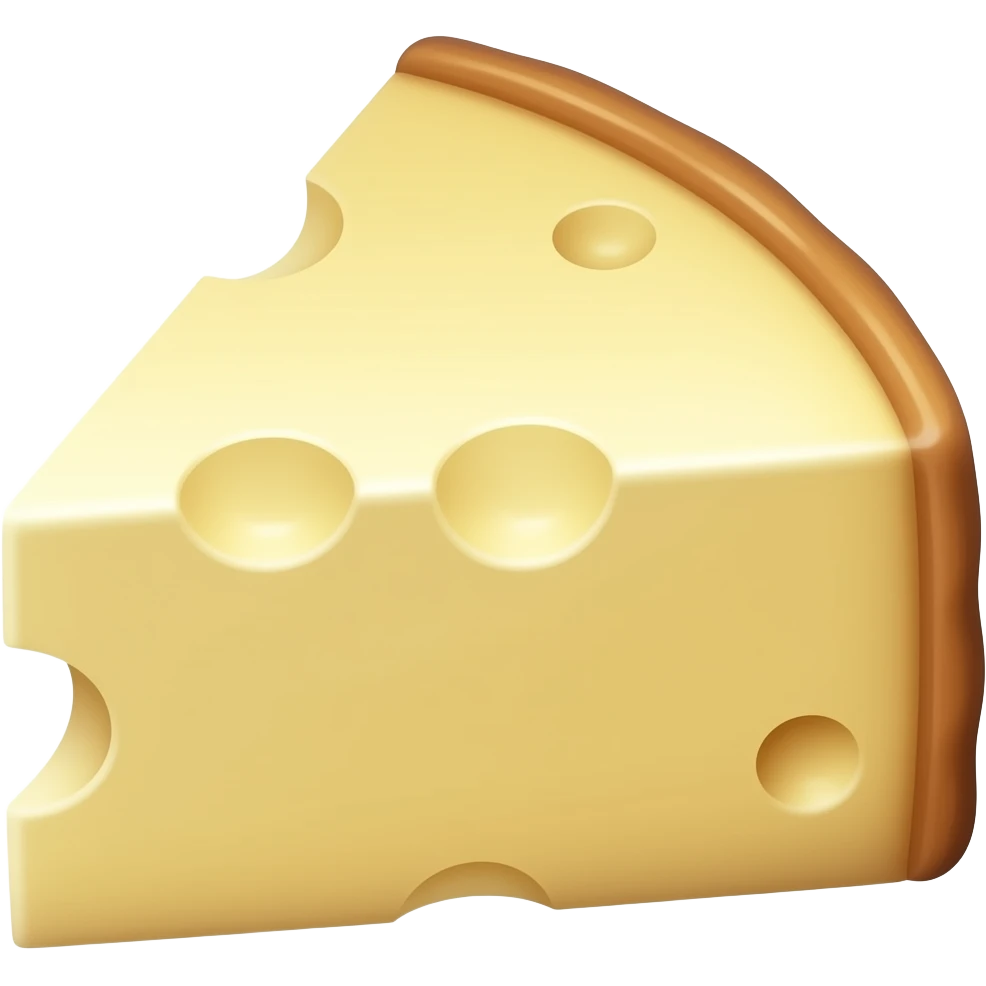 white cheddar slice emoji
