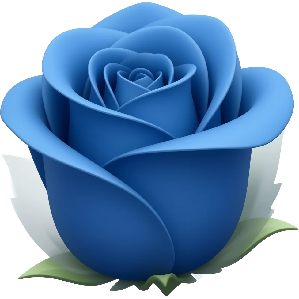blue rose emoji