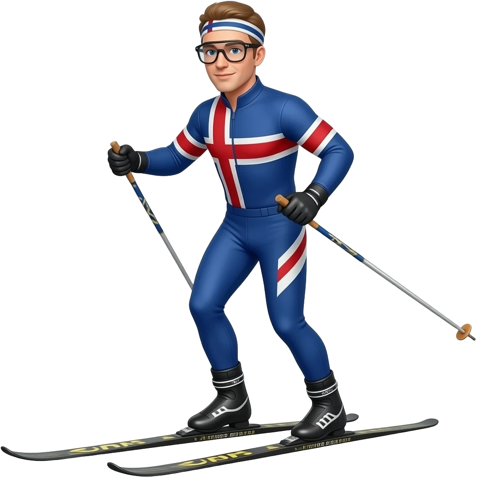 nordic classic skier emoji