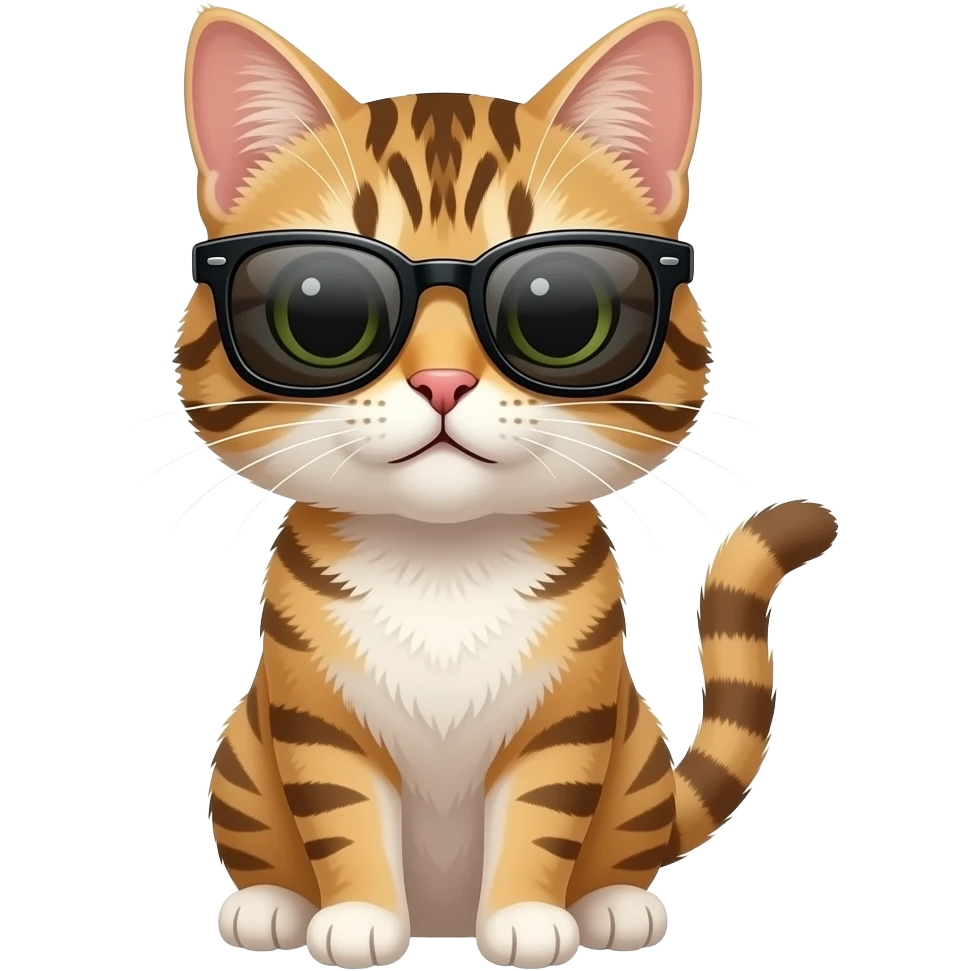 Cat wearing sunglasses emoji