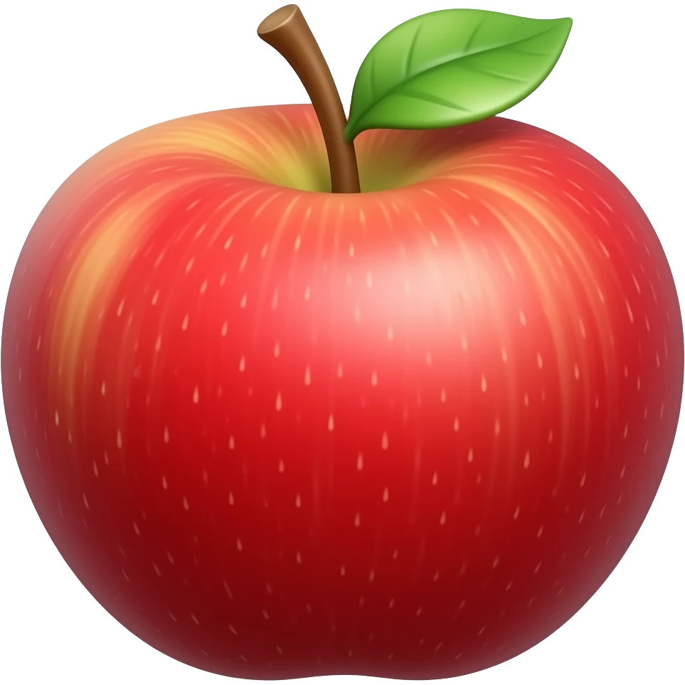 a red apple, 3D emoji emoji