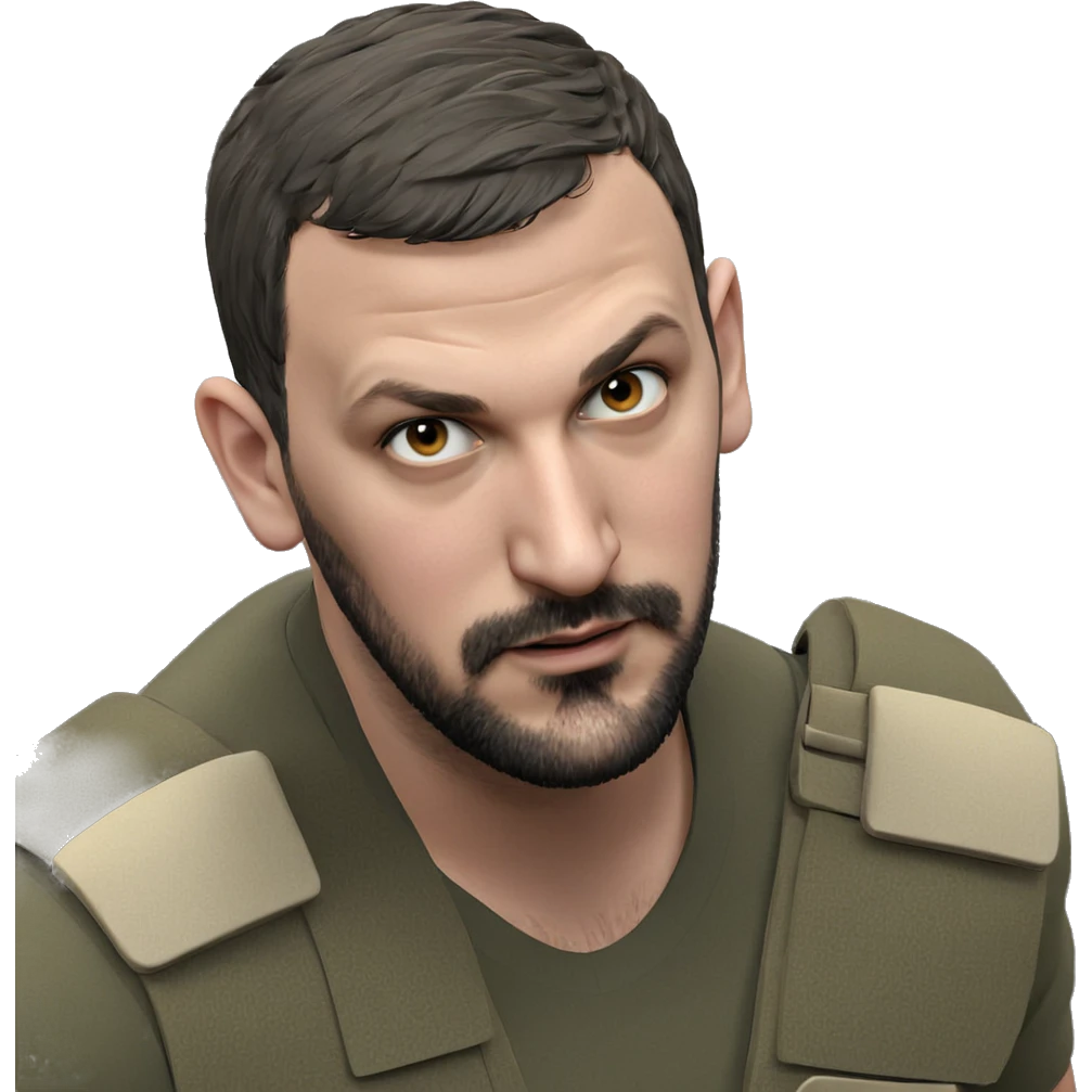 military man with beard emoji