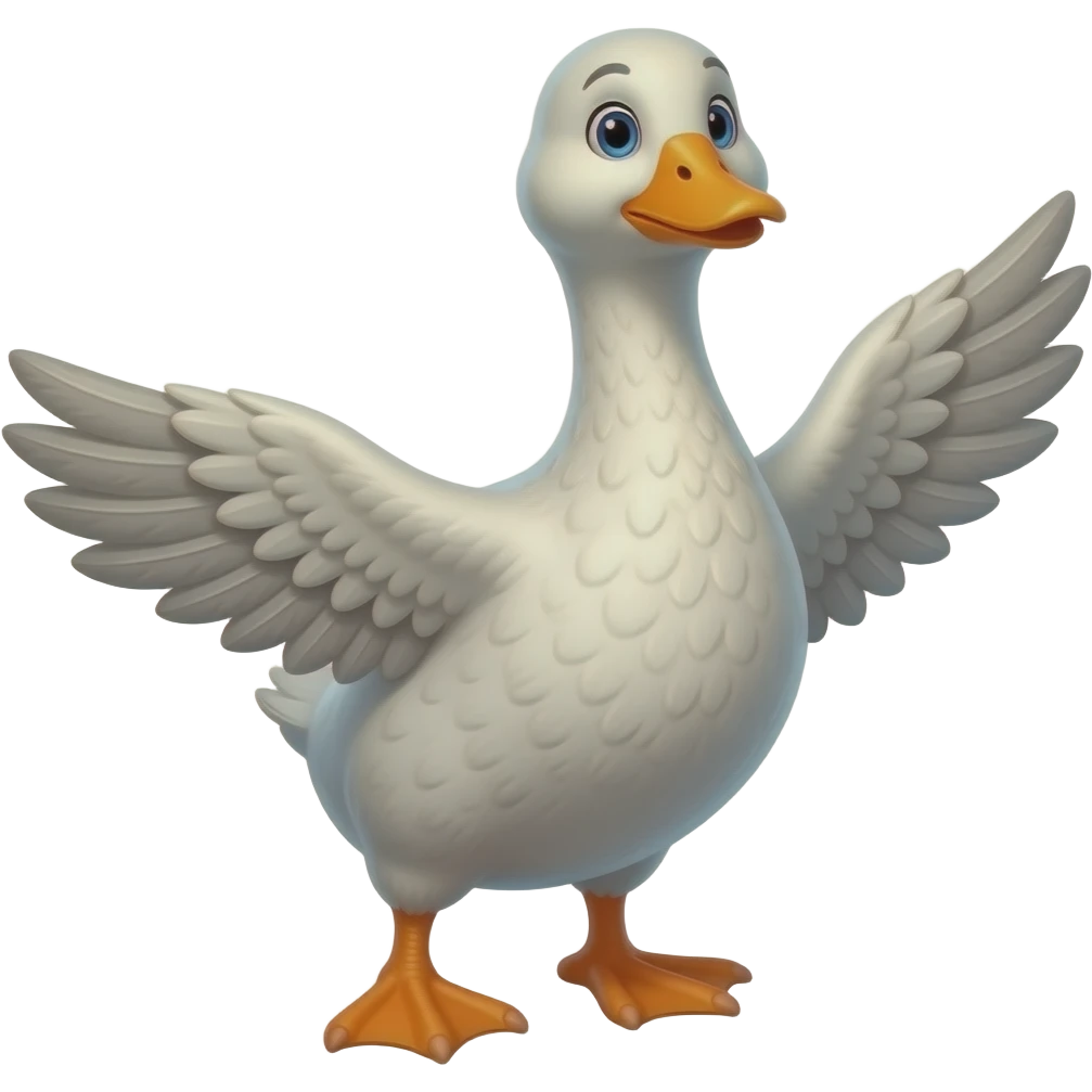 Create a custom animated goose  that waves with its wing (GIF) using https://fonts.gstatic.com/s/e/notoemoji/latest/1fabf/512.webp as a base emoji