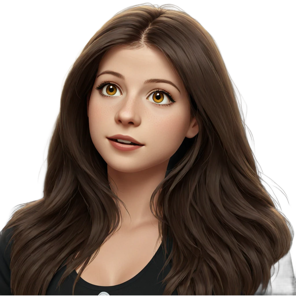 realistic portrait of girl emoji