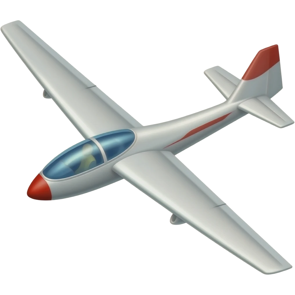 Glider sailplane emoji