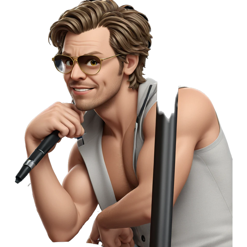 heartthrob with stylish flair emoji