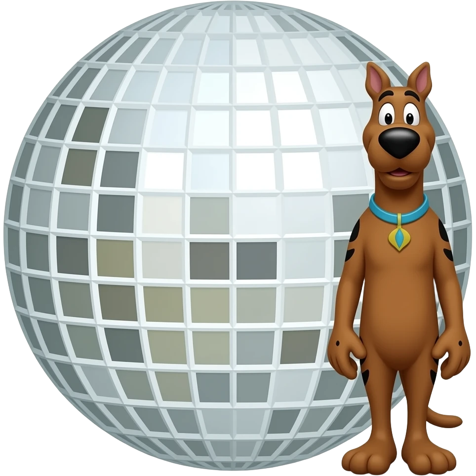 Scooby doo spooky island disco ball emoji