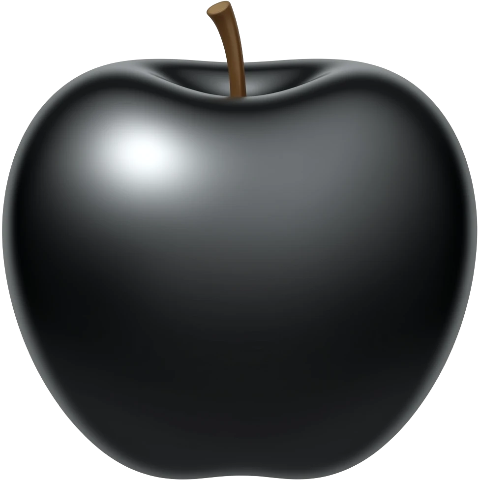 Black apple emoji