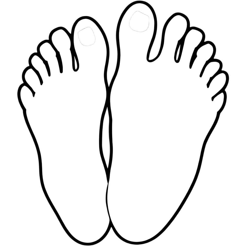two human foot soles covered in white tree sap emoji