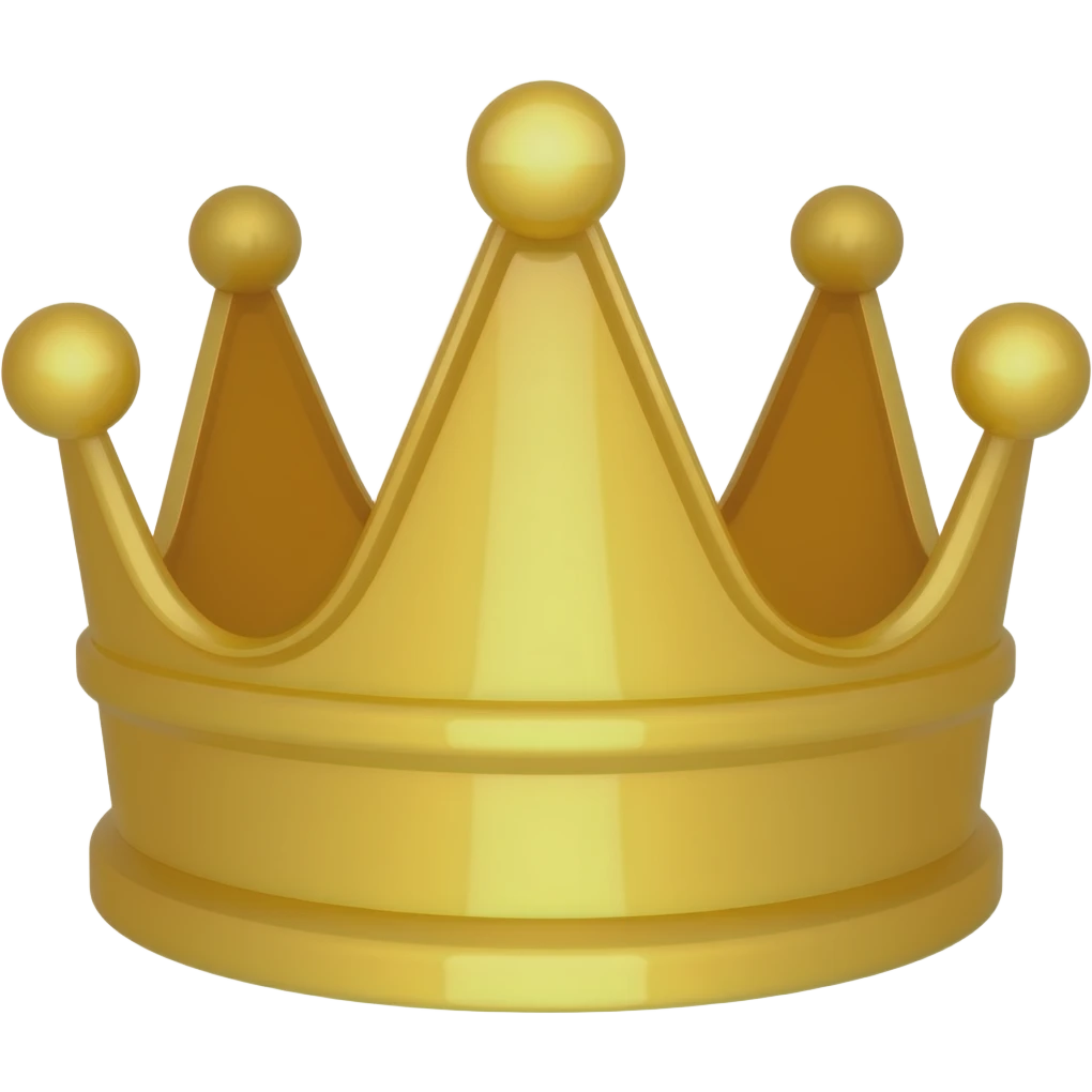 simplar cartoon king crown emoji