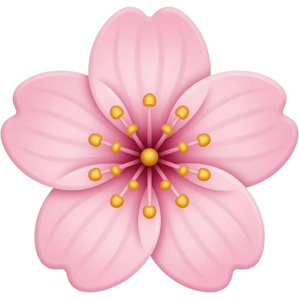 Sakura flower pastel pink emoji