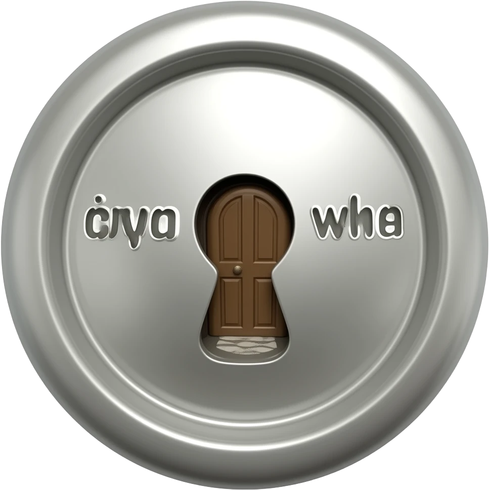 Una llave de forma de boton como el de coraline y la pierta secreta emoji