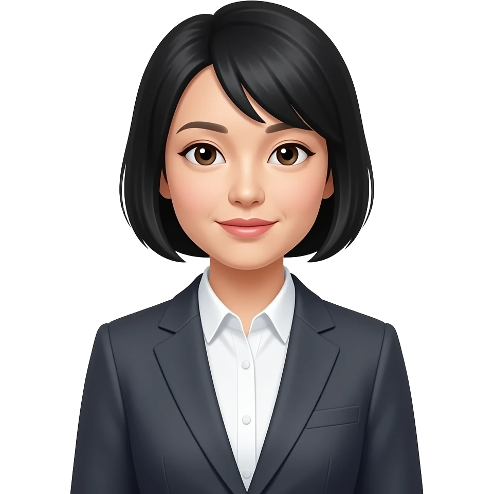 Chinese lady  in suit emoji