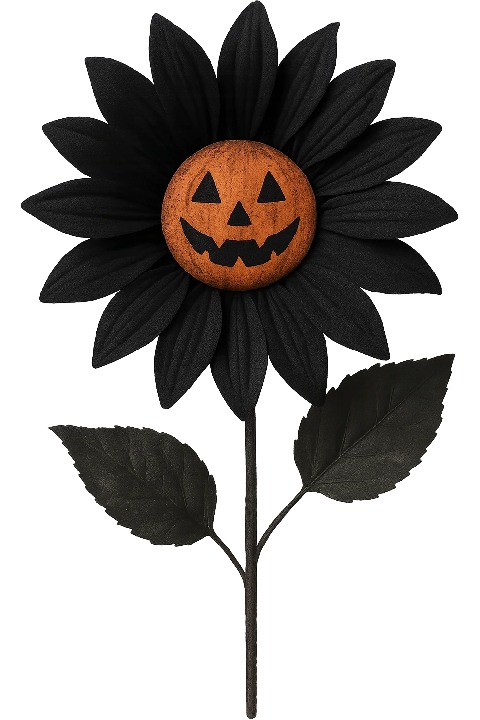 Halloween flower remove background, remove shadow emoji