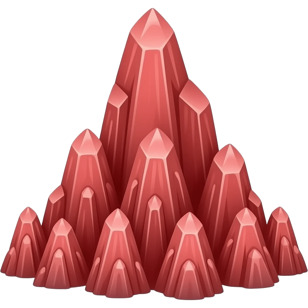 Red stalagmite emoji