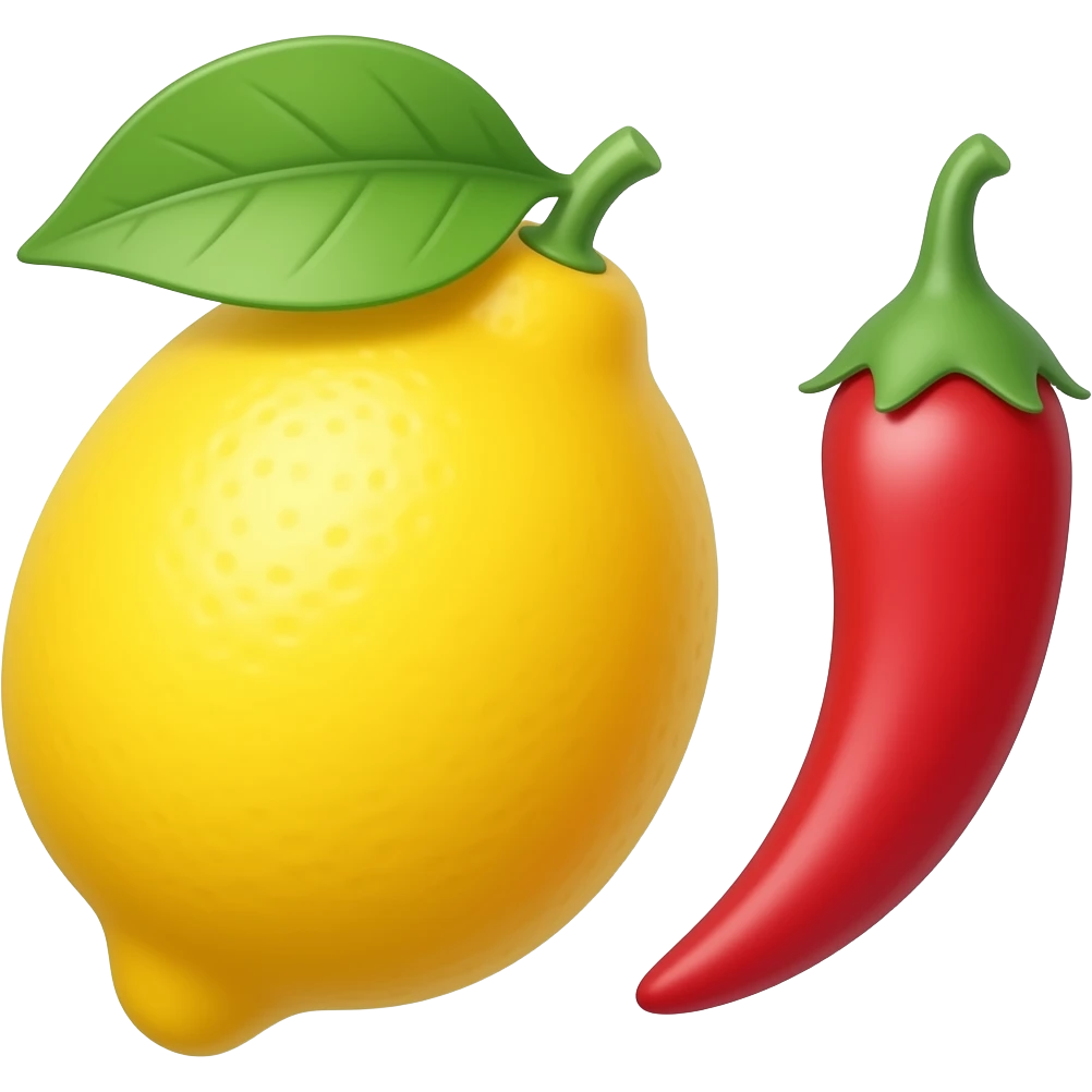 Lemon and chilli emoji