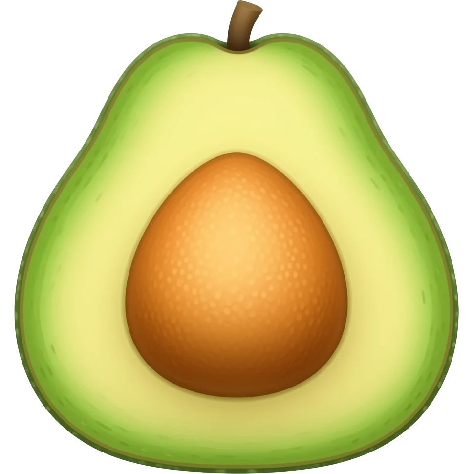 Avocado and orange combined into one emoji