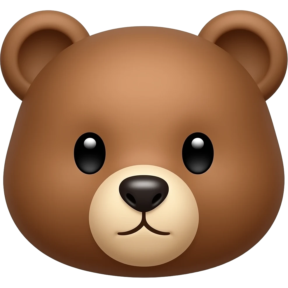 Cute bear emoji
